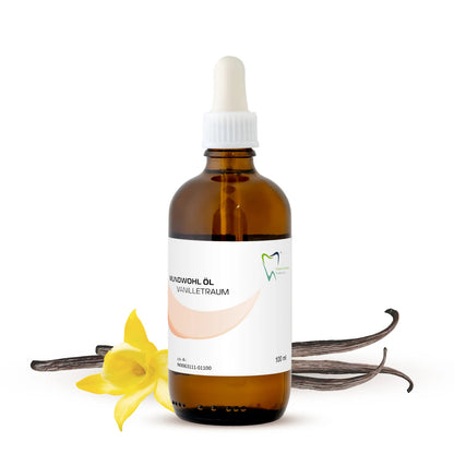 Olio per sciacqui orali Sogno di vaniglia – trattamento naturale per una flora orale sana