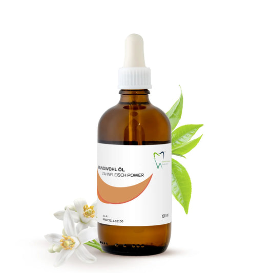 Olio per sciacqui orali Potere gengivale – Cura biologica alle erbe per infiammazioni gengivali & parodontite