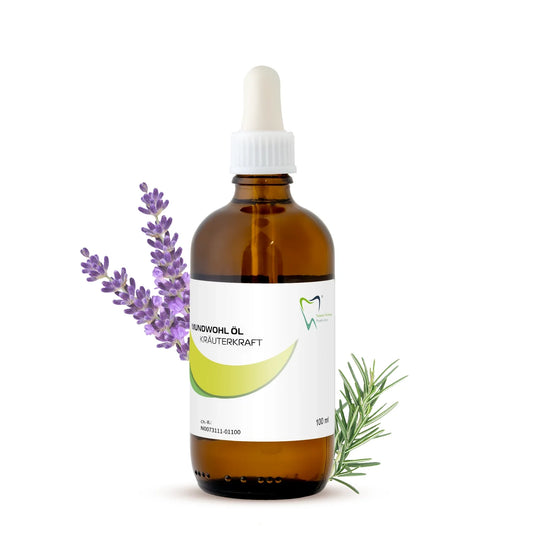 Olio per sciacqui orali Olio Kräuterkraft Successo – Cura biologica rinfrescante contro le infiammazioni gengivali & alito cattivo